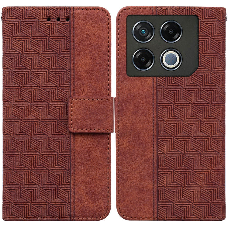 Geometric Embossed Leather Phone Case