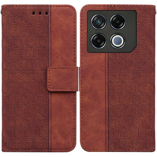 Geometric Embossed Leather Phone Case