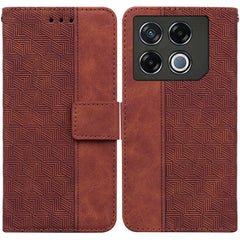 Geometric Embossed Leather Phone Case, For Infinix Hot 50i / Smart 9, For Infinix Hot 50 4G, For Infinix Hot 50 5G, For Infinix Note 40 5G, For Infinix GT 20 Pro