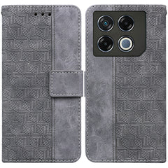 Geometric Embossed Leather Phone Case, For Infinix Hot 50i / Smart 9, For Infinix Hot 50 4G, For Infinix Hot 50 5G, For Infinix Note 40 5G, For Infinix GT 20 Pro