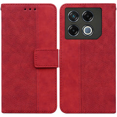 Geometric Embossed Leather Phone Case, For Infinix Hot 50i / Smart 9, For Infinix Hot 50 4G, For Infinix Hot 50 5G, For Infinix Note 40 5G, For Infinix GT 20 Pro