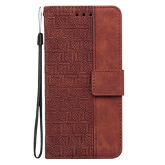 Geometric Embossed Leather Phone Case, For Infinix Note 40 Pro 5G / 40 Pro 4G, For Infinix Note 40 Pro+, For Infinix Note 40 4G, For Infinix Hot 40 / 40 Pro, For Infinix Smart 7 India / 7 Plus