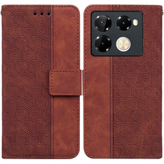 Geometric Embossed Leather Phone Case