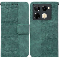 Geometric Embossed Leather Phone Case, For Infinix Note 40 Pro 5G / 40 Pro 4G, For Infinix Note 40 Pro+, For Infinix Note 40 4G, For Infinix Hot 40 / 40 Pro, For Infinix Smart 7 India / 7 Plus