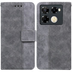 Geometric Embossed Leather Phone Case, For Infinix Note 40 Pro 5G / 40 Pro 4G, For Infinix Note 40 Pro+, For Infinix Note 40 4G, For Infinix Hot 40 / 40 Pro, For Infinix Smart 7 India / 7 Plus