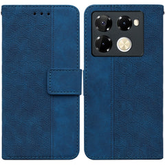 Geometric Embossed Leather Phone Case, For Infinix Note 40 Pro 5G / 40 Pro 4G, For Infinix Note 40 Pro+, For Infinix Note 40 4G, For Infinix Hot 40 / 40 Pro, For Infinix Smart 7 India / 7 Plus