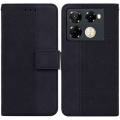 Geometric Embossed Leather Phone Case, For Infinix Note 40 Pro 5G / 40 Pro 4G, For Infinix Note 40 Pro+, For Infinix Note 40 4G, For Infinix Hot 40 / 40 Pro, For Infinix Smart 7 India / 7 Plus