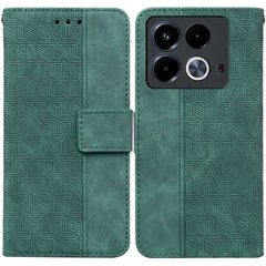 Geometric Embossed Leather Phone Case, For Infinix Note 40 Pro 5G / 40 Pro 4G, For Infinix Note 40 Pro+, For Infinix Note 40 4G, For Infinix Hot 40 / 40 Pro, For Infinix Smart 7 India / 7 Plus