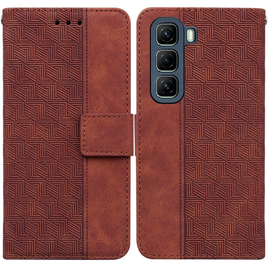 Geometric Embossed Leather Phone Case