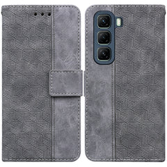 Geometric Embossed Leather Phone Case, For Infinix Hot 50i / Smart 9, For Infinix Hot 50 4G, For Infinix Hot 50 5G, For Infinix Note 40 5G, For Infinix GT 20 Pro