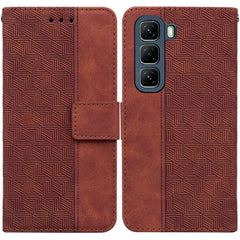 Geometric Embossed Leather Phone Case, For Infinix Hot 50i / Smart 9, For Infinix Hot 50 4G, For Infinix Hot 50 5G, For Infinix Note 40 5G, For Infinix GT 20 Pro