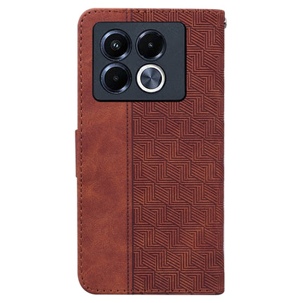 Geometric Embossed Leather Phone Case, For Infinix Note 40 5G, For Infinix GT 20 Pro, For Infinix Note 40 Pro 5G / 40 Pro 4G, For Infinix Note 40 Pro+