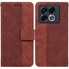 Geometric Embossed Leather Phone Case, For Infinix Hot 50i / Smart 9, For Infinix Hot 50 4G, For Infinix Hot 50 5G, For Infinix Note 40 5G, For Infinix GT 20 Pro