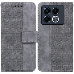 Geometric Embossed Leather Phone Case, For Infinix Hot 50i / Smart 9, For Infinix Hot 50 4G, For Infinix Hot 50 5G, For Infinix Note 40 5G, For Infinix GT 20 Pro