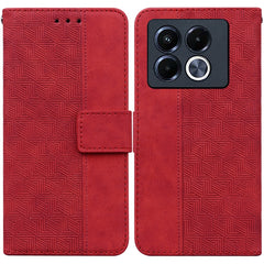 Geometric Embossed Leather Phone Case, For Infinix Hot 50i / Smart 9, For Infinix Hot 50 4G, For Infinix Hot 50 5G, For Infinix Note 40 5G, For Infinix GT 20 Pro