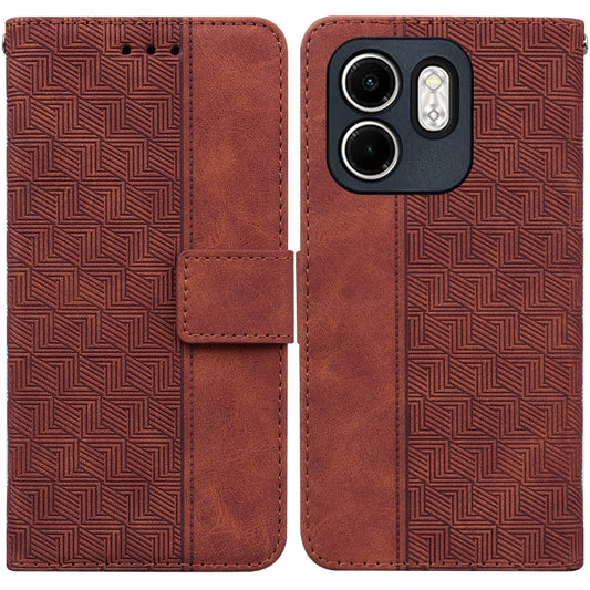 Geometric Embossed Leather Phone Case, For Infinix Hot 50i / Smart 9, For Infinix Hot 50 4G, For Infinix Hot 50 5G, For Infinix Note 40 5G, For Infinix GT 20 Pro