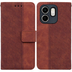 Geometric Embossed Leather Phone Case, For Infinix Hot 50i / Smart 9, For Infinix Hot 50 4G, For Infinix Hot 50 5G, For Infinix Note 40 5G, For Infinix GT 20 Pro