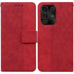 Geometric Embossed Leather Phone Case
