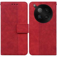 Geometric Embossed Leather Phone Case