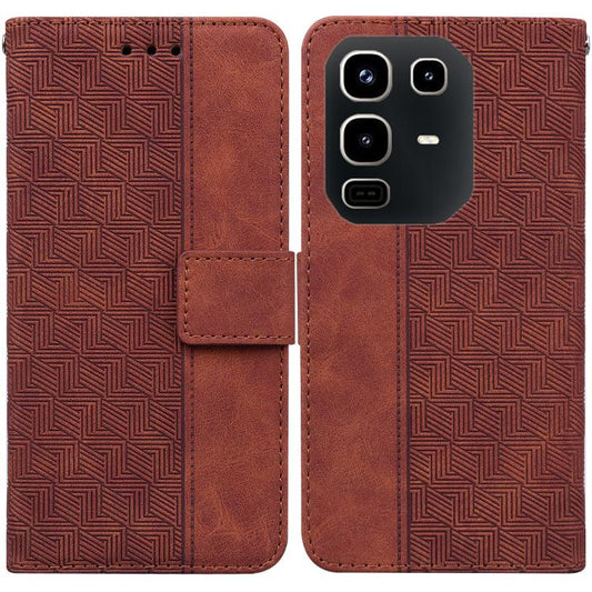 Geometric Embossed Leather Phone Case