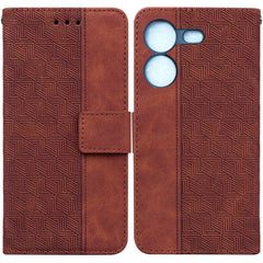 Geometric Embossed Leather Phone Case, For Tecno Camon 20 Pro 5G, For Tecno Pova 5, For Tecno Spark 10 5G, For Tecno Spark 10 Pro, For Tecno Spark 10 / Spark 10C