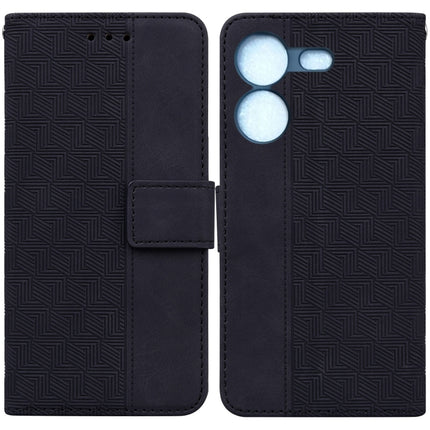 Geometric Embossed Leather Phone Case, For Tecno Camon 20 Pro 5G, For Tecno Pova 5, For Tecno Spark 10 5G, For Tecno Spark 10 Pro