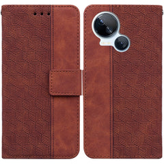 Geometric Embossed Leather Phone Case, For Tecno Camon 20 Pro 5G, For Tecno Pova 5, For Tecno Spark 10 5G, For Tecno Spark 10 Pro, For Tecno Spark 10 / Spark 10C