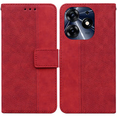 Geometric Embossed Leather Phone Case, For Tecno Camon 20 Pro 5G, For Tecno Pova 5, For Tecno Spark 10 5G, For Tecno Spark 10 Pro, For Tecno Spark 10 / Spark 10C