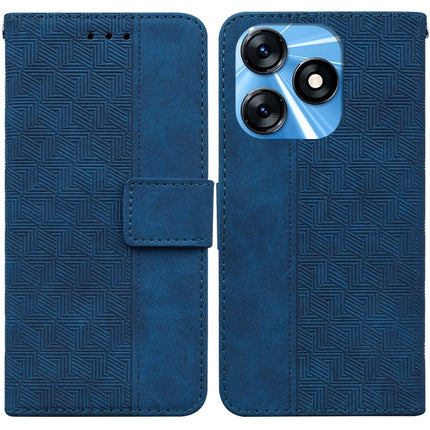 Geometric Embossed Leather Phone Case, For Tecno Spark 10 / Spark 10C