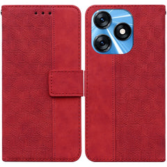 Geometric Embossed Leather Phone Case, For Tecno Camon 20 Pro 5G, For Tecno Pova 5, For Tecno Spark 10 5G, For Tecno Spark 10 Pro, For Tecno Spark 10 / Spark 10C