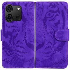 Tiger Embossing Pattern Flip Leather Phone Case, For Infinix Note 40 Pro 4G / 5G, For Infinix Note 40 Pro+, For Infinix Note 40 4G, For Infinix Hot 40 / 40 Pro, For Infinix Smart 7 India/7 Plus