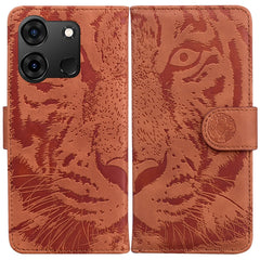 Tiger Embossing Pattern Flip Leather Phone Case