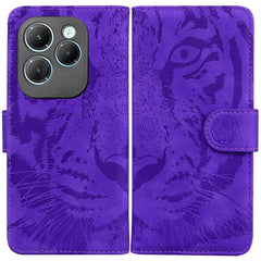 Tiger Embossing Pattern Flip Leather Phone Case, For Infinix Note 40 Pro 4G / 5G, For Infinix Note 40 Pro+, For Infinix Note 40 4G, For Infinix Hot 40 / 40 Pro, For Infinix Smart 7 India/7 Plus