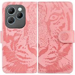 Tiger Embossing Pattern Flip Leather Phone Case, For Infinix Note 40 Pro 4G / 5G, For Infinix Note 40 Pro+, For Infinix Note 40 4G, For Infinix Hot 40 / 40 Pro, For Infinix Smart 7 India/7 Plus