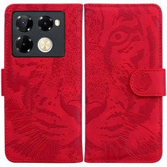 Tiger Embossing Pattern Flip Leather Phone Case, For Infinix Note 40 Pro 4G / 5G, For Infinix Note 40 Pro+, For Infinix Note 40 4G, For Infinix Hot 40 / 40 Pro, For Infinix Smart 7 India/7 Plus