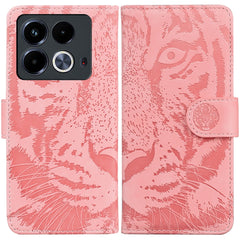 Tiger Embossing Pattern Flip Leather Phone Case, For Infinix Note 40 Pro 4G / 5G, For Infinix Note 40 Pro+, For Infinix Note 40 4G, For Infinix Hot 40 / 40 Pro, For Infinix Smart 7 India/7 Plus