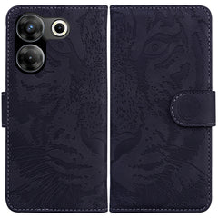 Tiger Embossing Pattern Flip Leather Phone Case, For Tecno Camon 20 Pro 5G, For Tecno Pova 5, For Tecno Spark 10 5G, For Tecno Spark 10 Pro, For Tecno Spark 10 / Spark 10C