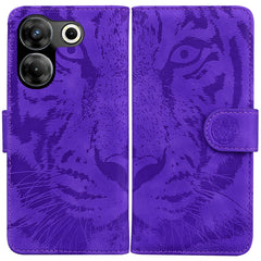 Tiger Embossing Pattern Flip Leather Phone Case, For Tecno Camon 20 Pro 5G, For Tecno Pova 5, For Tecno Spark 10 5G, For Tecno Spark 10 Pro, For Tecno Spark 10 / Spark 10C