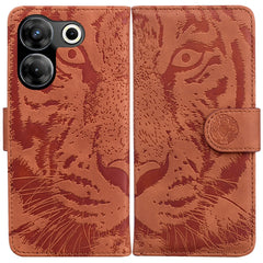 Tiger Embossing Pattern Flip Leather Phone Case, For Tecno Camon 20 Pro 5G, For Tecno Pova 5, For Tecno Spark 10 5G, For Tecno Spark 10 Pro, For Tecno Spark 10 / Spark 10C