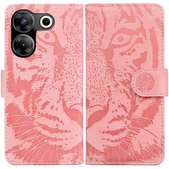 Tiger Embossing Pattern Flip Leather Phone Case, For Tecno Camon 20 Pro 5G, For Tecno Pova 5, For Tecno Spark 10 5G, For Tecno Spark 10 Pro, For Tecno Spark 10 / Spark 10C