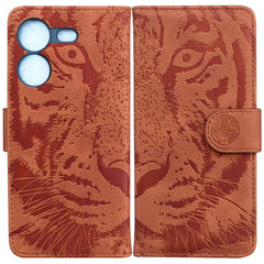 Tiger Embossing Pattern Flip Leather Phone Case, For Tecno Camon 20 Pro 5G, For Tecno Pova 5, For Tecno Spark 10 5G, For Tecno Spark 10 Pro, For Tecno Spark 10 / Spark 10C