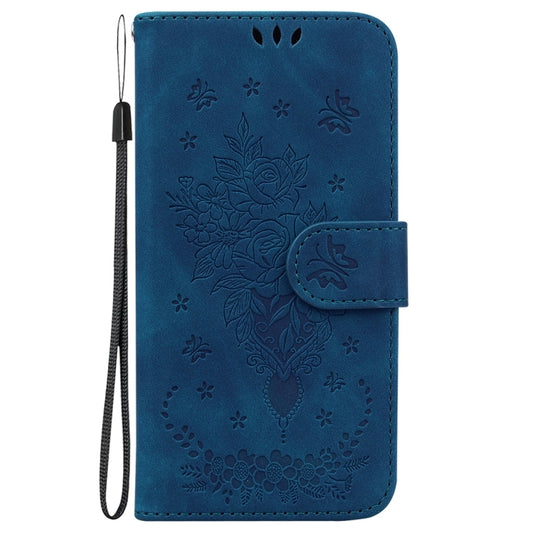Butterfly Rose Embossed Leather Phone Case, For Tecno Camon 20 Pro 4G, For Tecno Pova 5, For Tecno Spark 10 5G, For Tecno Spark 10 Pro