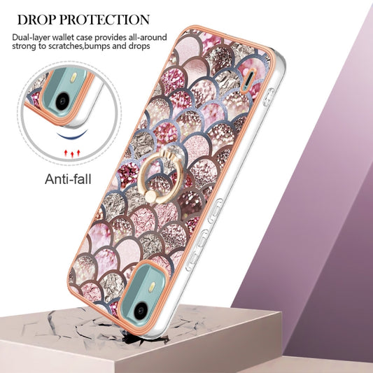 Electroplating IMD TPU Phone Case with Ring, For Nokia C12, For Nokia C31