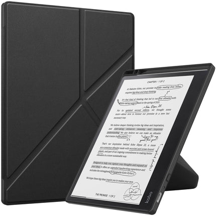 Solid Color Deformation TPU Leather Smart Tablet Case, For Kobo Elipsa 2E