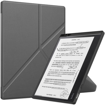 Solid Color Deformation TPU Leather Smart Tablet Case, For Kobo Elipsa 2E