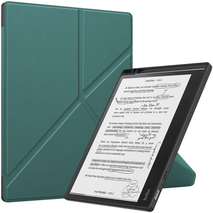 Solid Color Deformation TPU Leather Smart Tablet Case, For Kobo Elipsa 2E