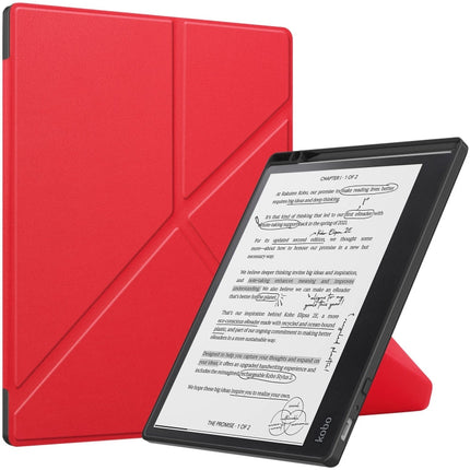 Solid Color Deformation TPU Leather Smart Tablet Case, For Kobo Elipsa 2E