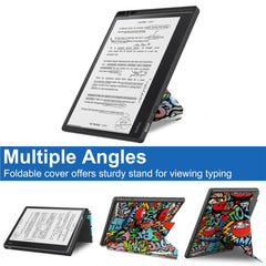 Painted Deformation TPU Leather Smart Tablet Case
