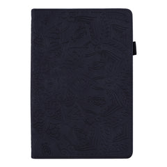 Calf Pattern Double Folding Design Embossed Leather Case with  Holder & Card Slots & Pen Slot &   Elastic Band, For Huawei MatePad T8, For Huawei MediaPad M6 8.4