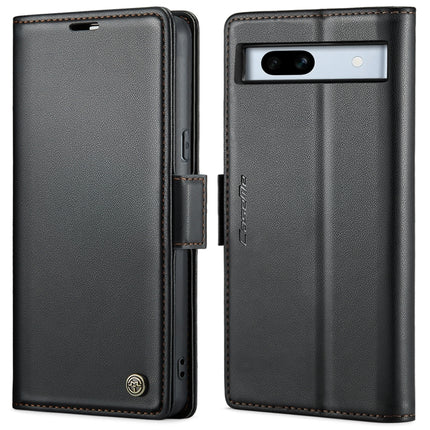 CaseMe 023 Butterfly Buckle Litchi Texture RFID Anti-theft Leather Phone Case, For Google Pixel 8, For Google Pixel 7a